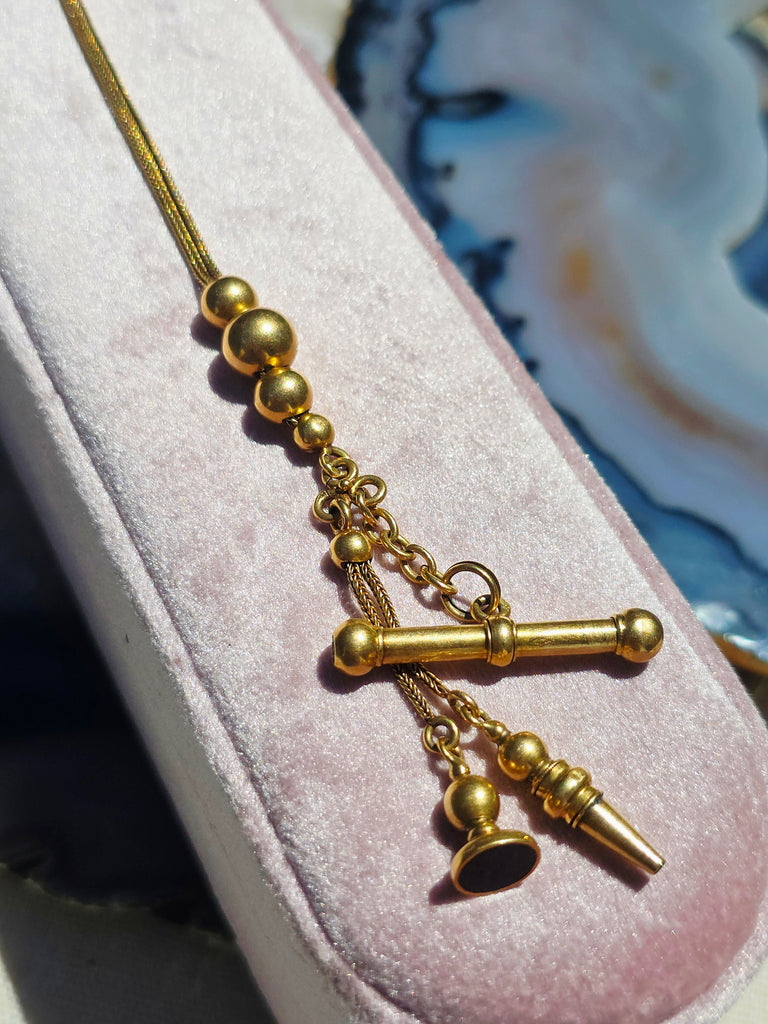 18k Antique Watch Chain Necklace | Indulgems | Antique Revival