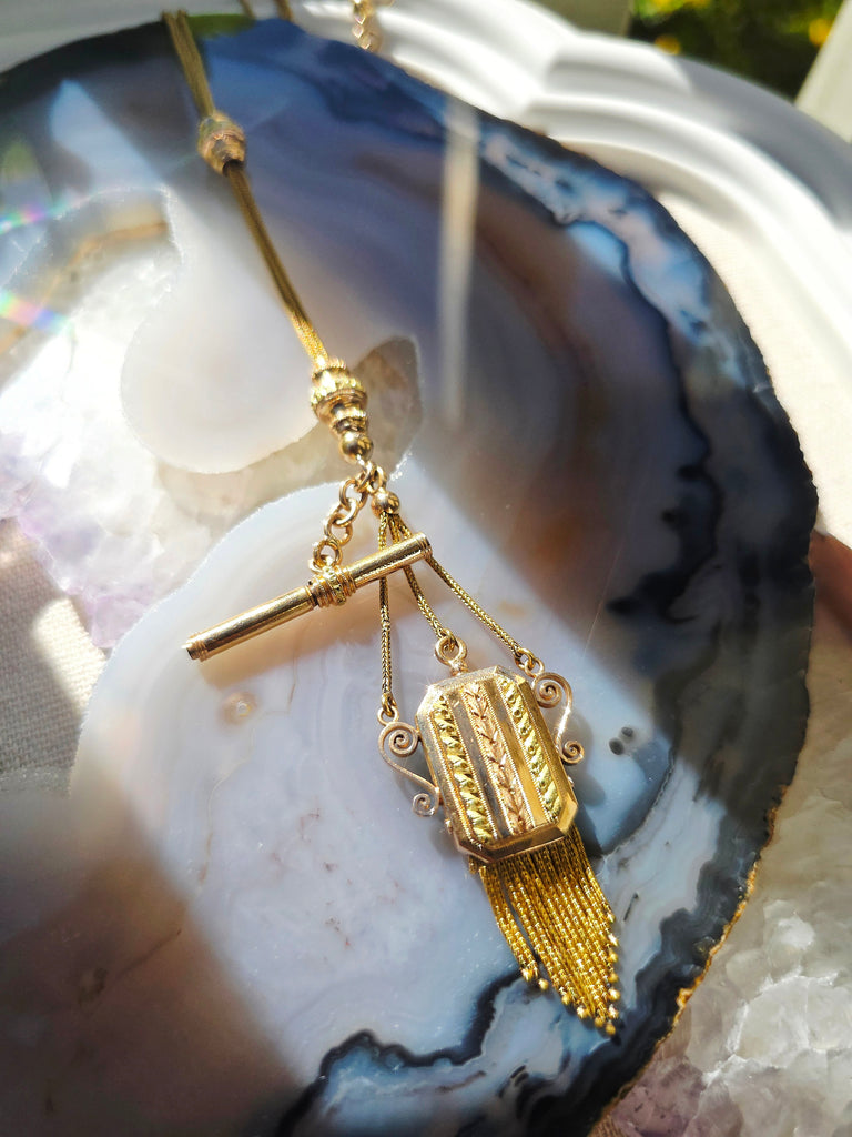 18k Gold Antique Watch Chain Necklace | Indulgems | Antique Revival
