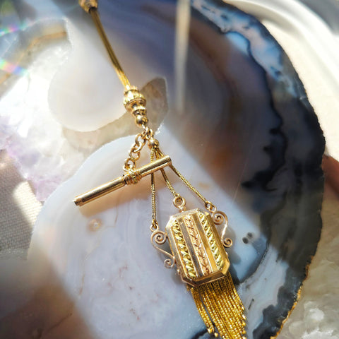 18k Gold Antique Watch Chain Necklace | Indulgems | Antique Revival