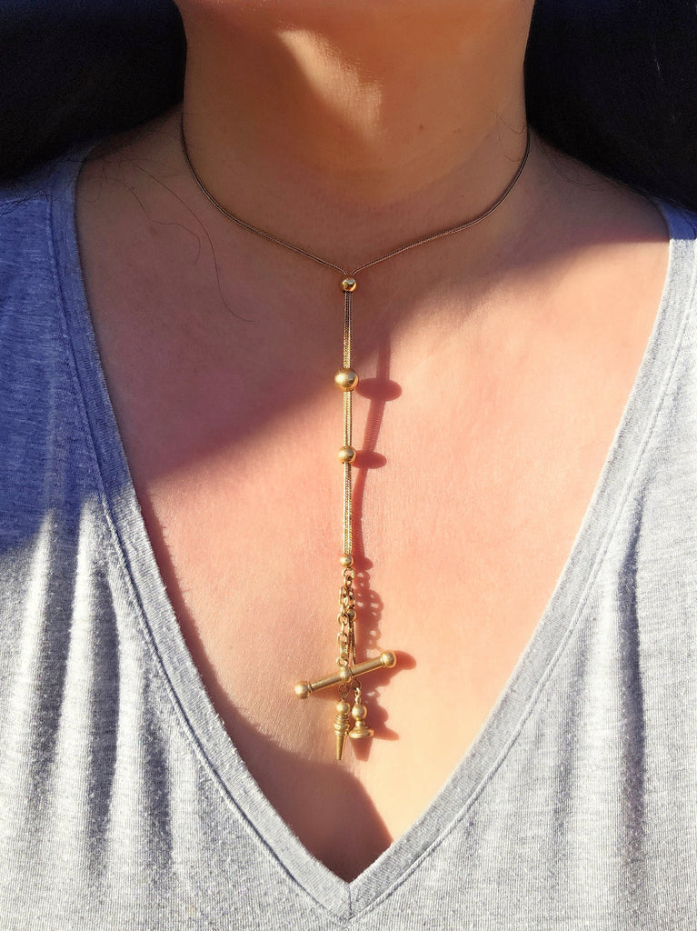 18k Antique Watch Chain Necklace | Indulgems | Antique Revival