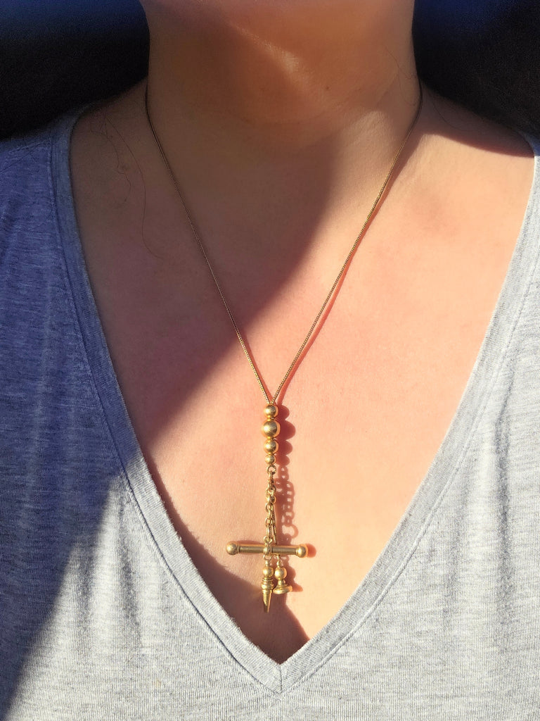 18k Antique Watch Chain Necklace | Indulgems | Antique Revival