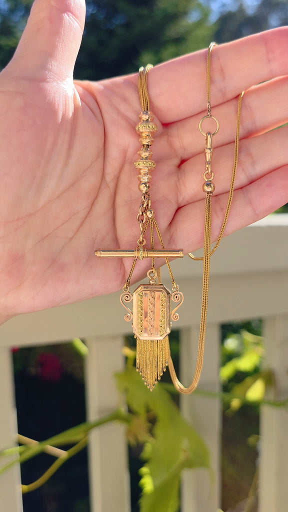 18k Gold Antique Watch Chain Necklace | Indulgems | Antique Revival