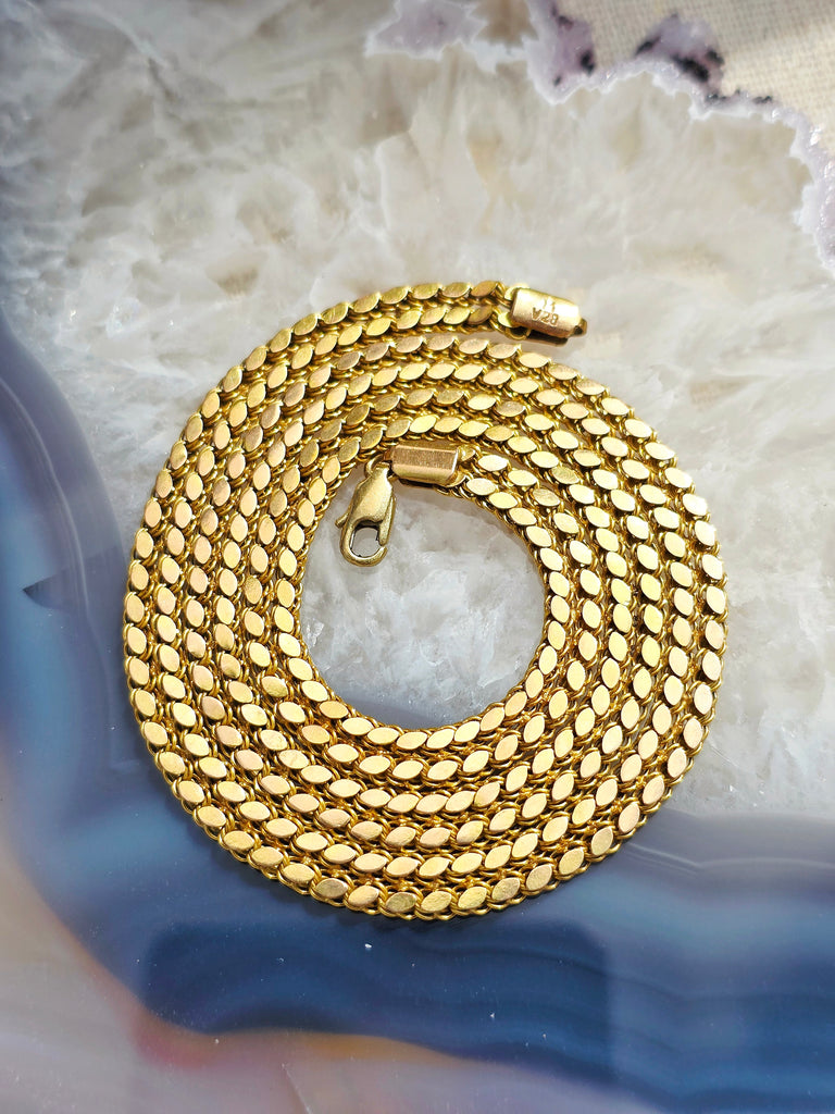 14k Yellow Gold Vintage Chain Necklace | Indulgems