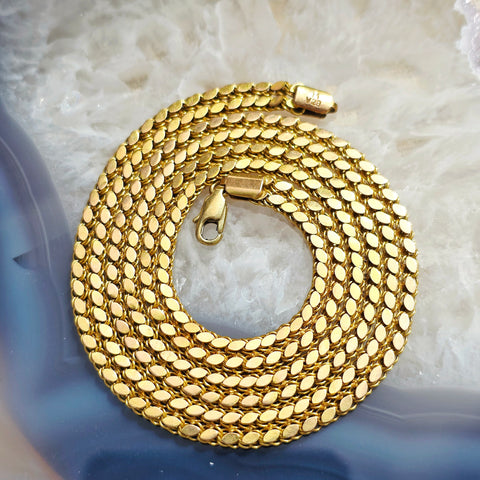 14k Yellow Gold Vintage Chain Necklace | Indulgems