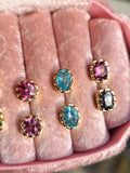 14k Yellow Gold Collette Bezel Gemstone Stud Earrings | Indulgems