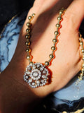 18k Gold & Silver Antique Diamond Brooch | Indulgems