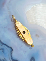 15K Gold Botanical Themed Diamond Accent Pendant | Indulgems | Antique Revival