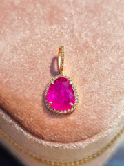 14k Yellow Gold Gemstone Charms in Ruby, Sapphire, Star & CrescentMoon | Indulgems