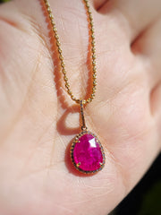 14k Yellow Gold Gemstone Charms in Ruby, Sapphire, Star & CrescentMoon | Indulgems