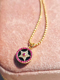 14k Yellow Gold Gemstone Charms in Ruby, Sapphire, Star & CrescentMoon | Indulgems