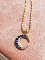 14k Yellow Gold Gemstone Charms in Ruby, Sapphire, Star & CrescentMoon | Indulgems