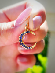 14k Yellow Gold Gemstone Charms in Ruby, Sapphire, Star & CrescentMoon | Indulgems