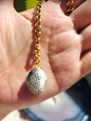 Opal Diamond 24K Gold Pendant