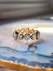 18k Solid Gold Mixed Shape Lab-grown Diamond Eternity Ring | Indulgems | Symphony Collection
