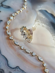 18k Solid Gold Mixed Shape Lab Diamond Bracelet | Indulgems | Symphony Collection