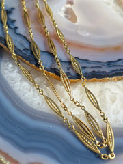 18k Solid Gold Antique Watch Chain Necklaces | Indulgems