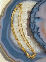 18k Solid Gold Antique French Watch Chain Necklaces | Indulgems
