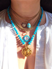 14k Yellow Gold Antique Fringe Necklace | Indulgems
