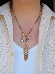 18k Solid Gold French Antique Medley Watch Chain Necklace | Indulgems | Antique Revival