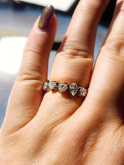 18k Solid Gold Mixed Shape Lab-grown Diamond Eternity Ring | Indulgems | Symphony Collection