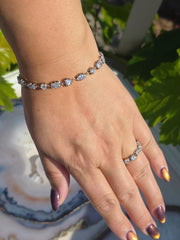 18k Solid Gold Mixed Shape Lab Diamond Bracelet | Indulgems | Symphony Collection