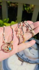 15k Yellow Gold Antique Turquoise & Pearl Brooch Pin | Indulgems