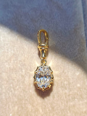 18k Solid Gold 2 Carat Lab-grown Diamond Solitaire Pendant | Indulgems | Belle Époque Collection