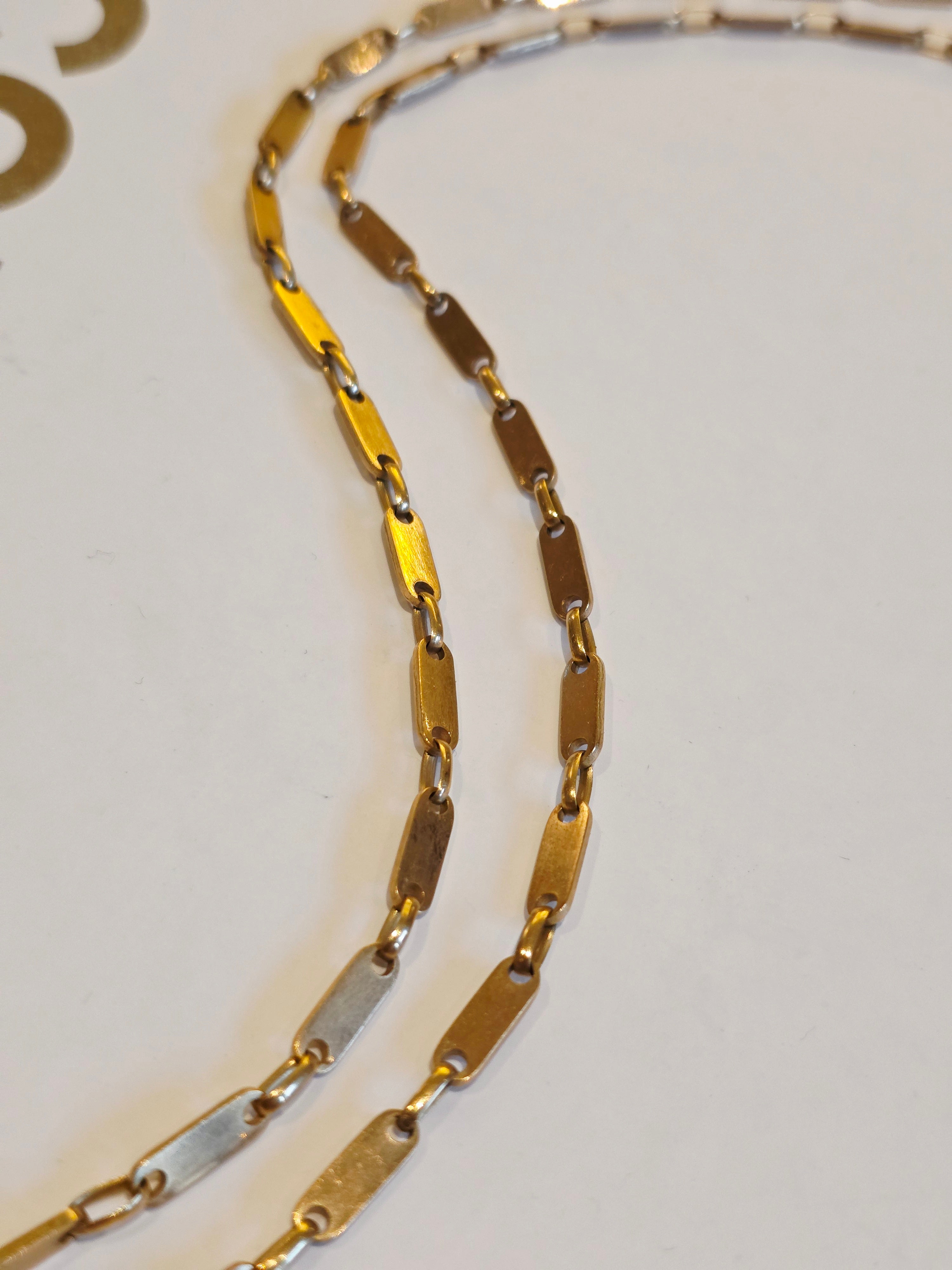 18k Solid Gold Golden Fleece Soft Panther Tab Link Chain Pendant Necklace | Indulgems