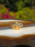 18k Solid Gold Old Cut Diamond Dome Ring Size 6 | Indulgems