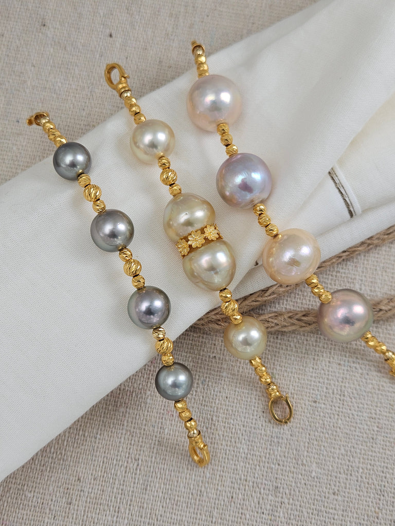 Necklace Extender - Freshwater Edison Pearls 18K Gold