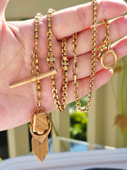 18k Solid Gold French Antique Medley Watch Chain Necklace | Indulgems | Antique Revival