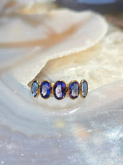14k Yellow Gold Gemstone Stacking Ring | Indulgems | Designs in Real Gold