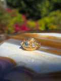 18k Solid Gold Old Cut Diamond Dome Ring Size 6 | Indulgems