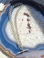 Antique Silver Watch Chain Necklace | Indulgems