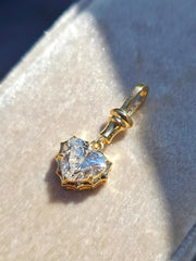 18k Yellow Gold 2 Carat Lab-grown Diamond Solitaire Pendant | Indulgems | Belle Époque Collection