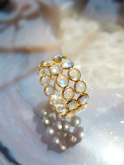 14k Yellow Gold Gemstone Stacking Ring | Indulgems | Designs in Real Gold