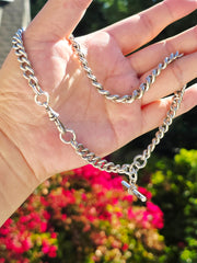 Antique Silver Watch Chain Necklace | Indulgems