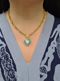 18k Solid Gold Vintage French Knotted Link Necklace | Indulgems