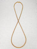 Antique 18K Yellow Gold Cannatille Long Chain Necklace 28"