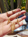 Antique 18K Yellow Gold Art Deco Filigree Necklace 16" | Indulgems | Designs in Real Gold