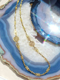 18k Solid Gold French Antique Filigree Necklace 20" | Indulgems