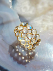 14k Yellow Gold Gemstone Stacking Ring | Indulgems | Designs in Real Gold