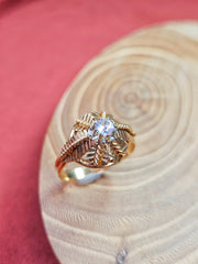 18k Solid Gold Antique French Diamond Ring 1, 2, 3 | Indulgems | Designs in Real Gold