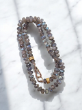 18k Yellow Gold Labradorite Gemstone Necklace 18" | Indulgems | Designs in Real Gold