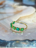 14k Yellow Gold Gemstone Stacking Ring | Indulgems | Designs in Real Gold