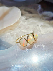 14k Yellow Gold Gemstone Stacking Ring | Indulgems | Designs in Real Gold