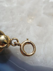 14k Solid Gold Vintage Ball & Circle Unique Chunky Bracelet | Indulgems