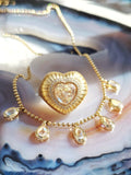 18k Solid Gold Madagascar Rainbow Moonstone Necklace | Indulgems | Mimosa Collection