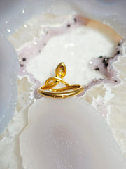 18K Solid Yellow Gold Antique Snake Ring with Diamond and Ruby Size 6.5 | Antique Jewelry | Indulgems | Designs in Real Gold