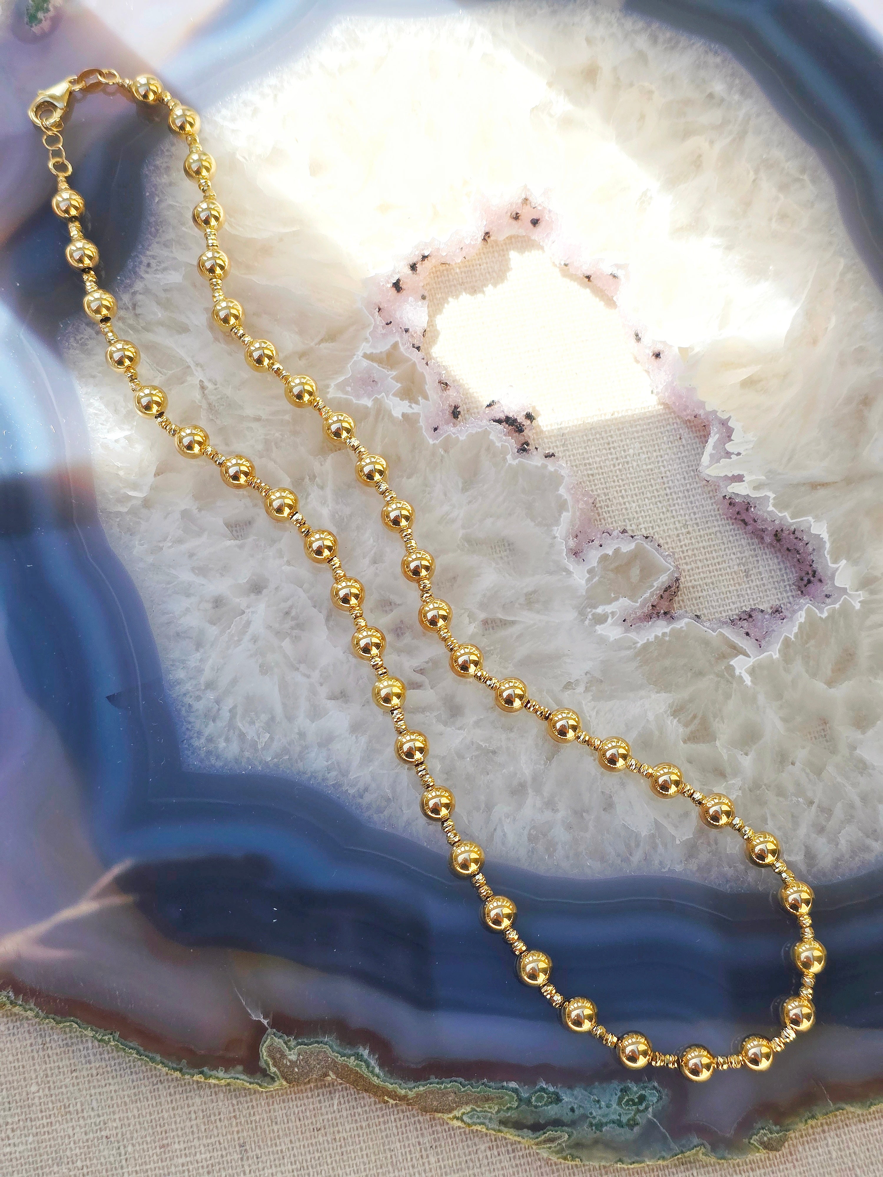 14k Yellow Gold Ball Chain Necklace | Indulgems